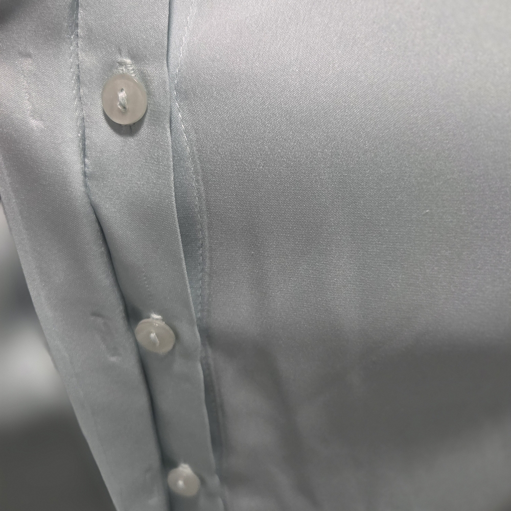 Chic Light Blue Button-Down Shirt - image 5